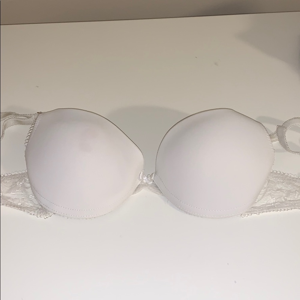 White lace super push up bra